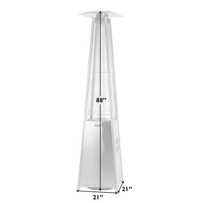 40000 -BTU Brushed Bronze Steel Floorstanding Liquid Propane Patio Heater